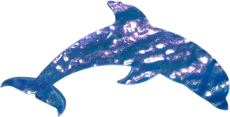 Aquatic Custom Tile Dolphin Glass Swimming Pool Step Marker Mosaic (5", Deep Blue) (2 Pack) - Image 2